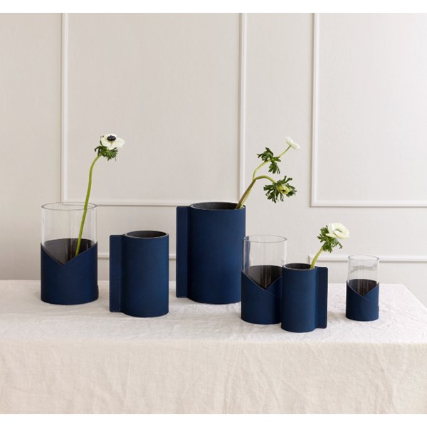 Fold Nupo vase S 7,5x15 cm lys grå