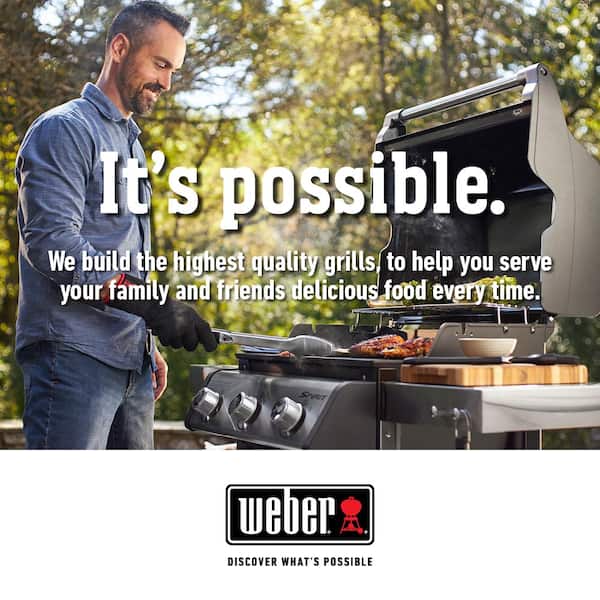Spirit E-315 3-Burner Propane Grill in Black