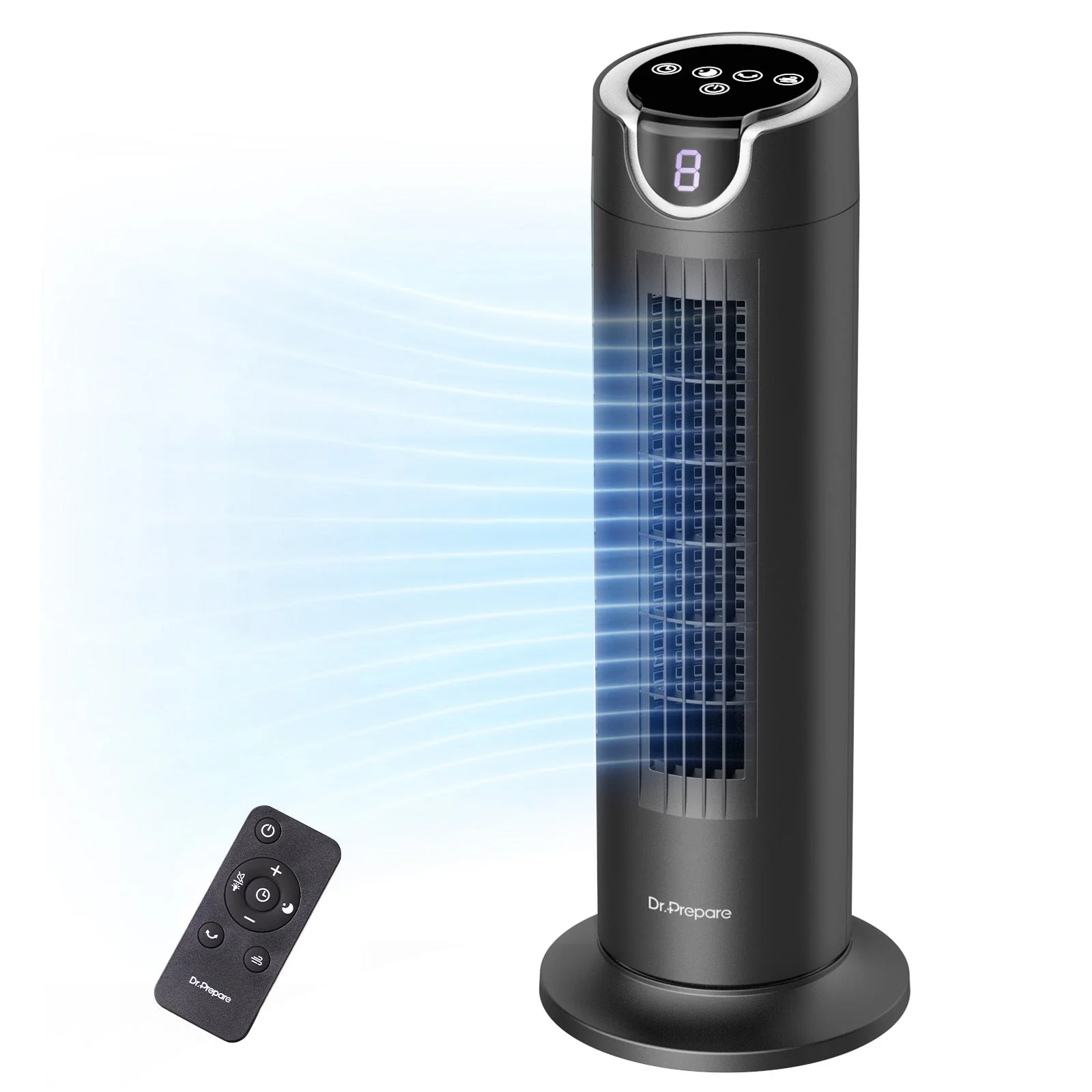 DR.PREPARE 25 dB Quiet Tower Fan