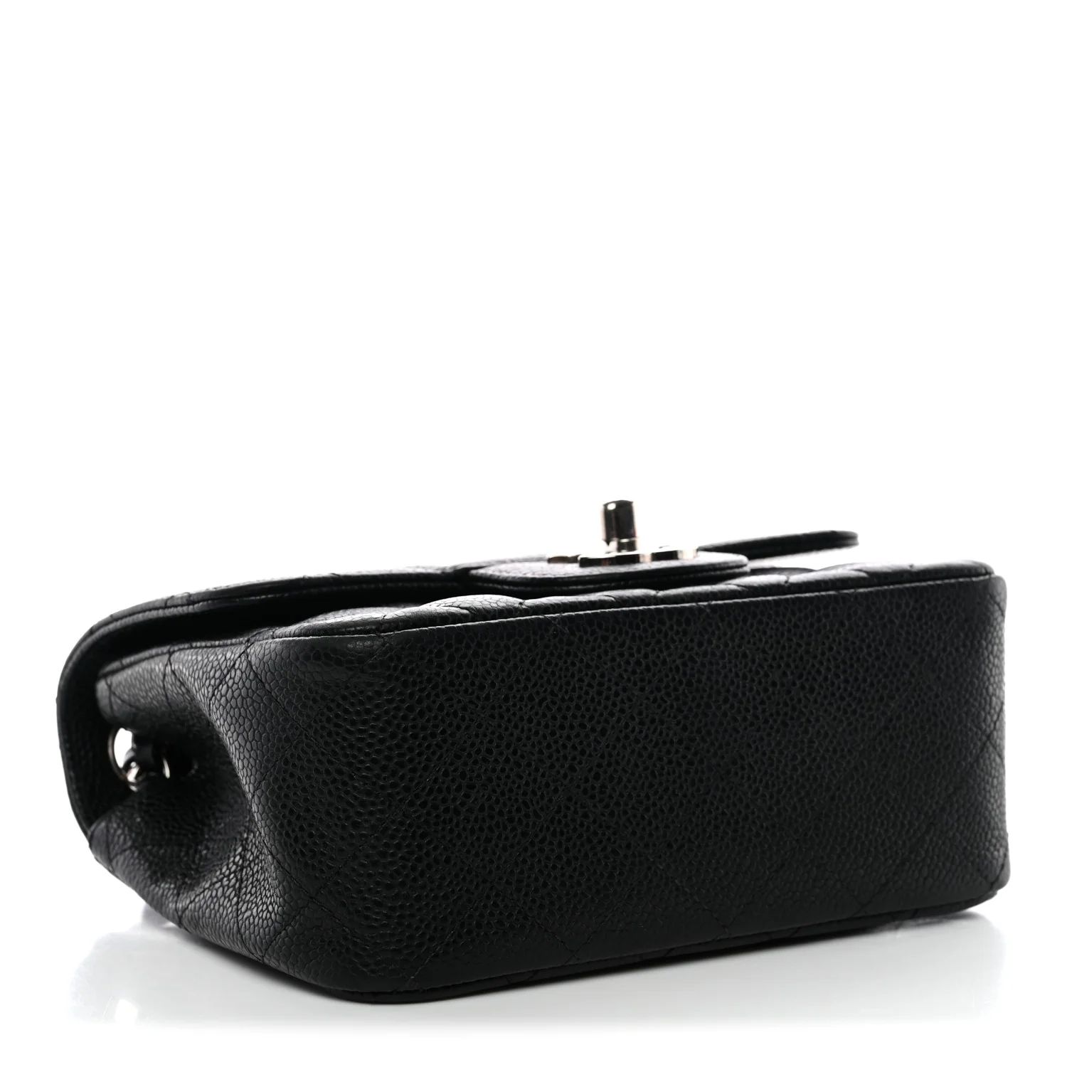 Caviar Quilted Mini Square Flap Black