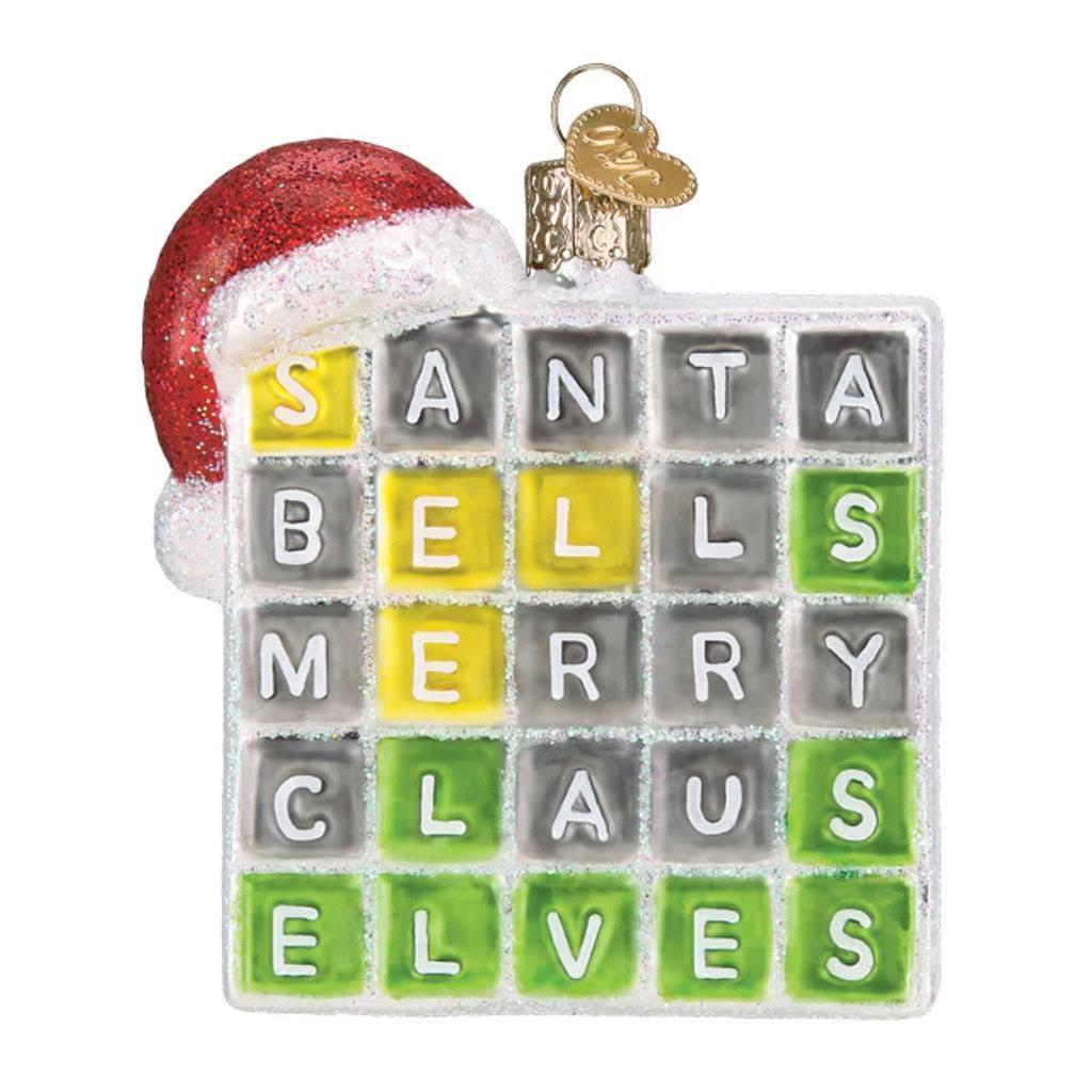 Old World Christmas Merry Words Ornament