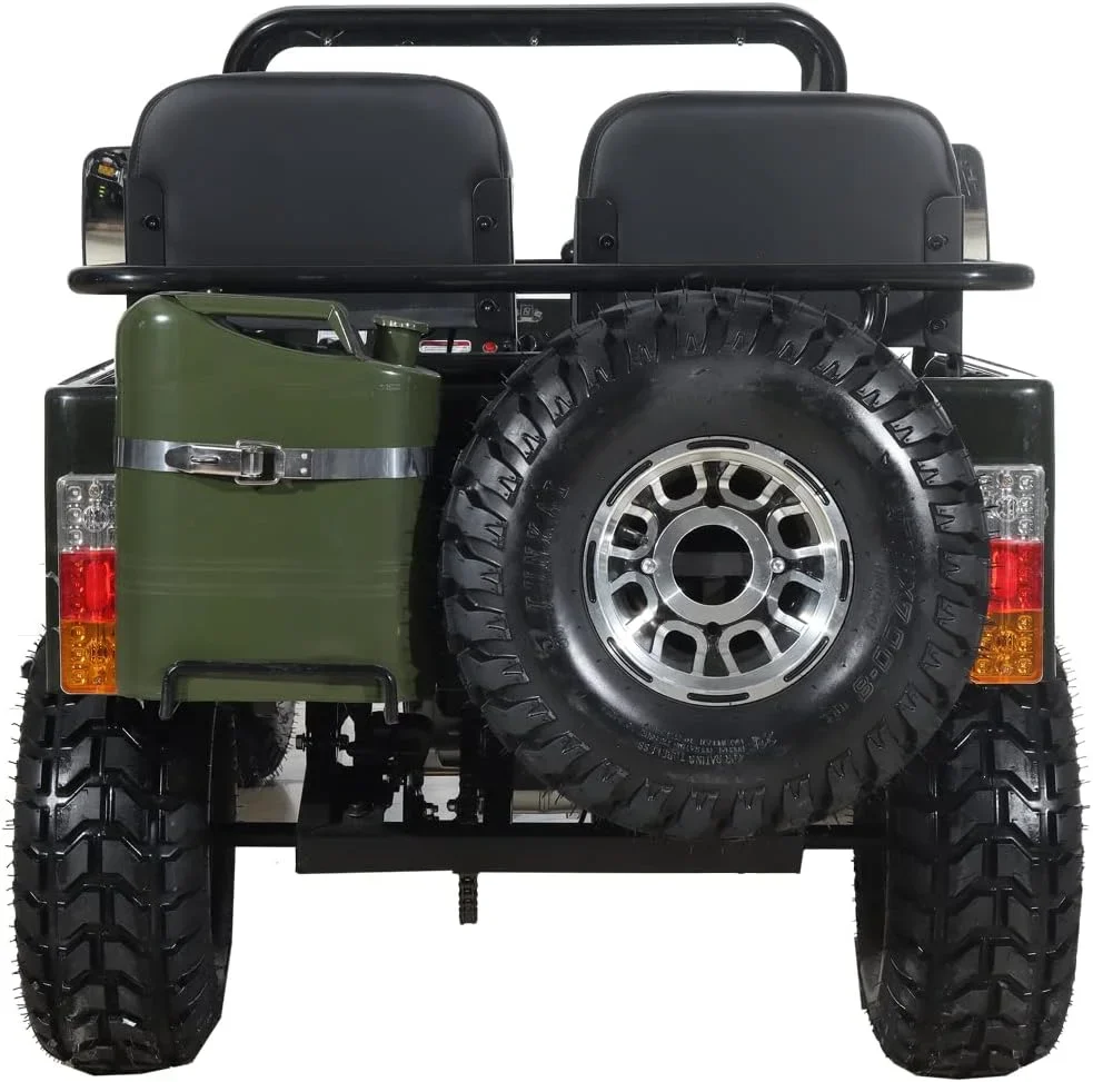 X-Pro 125cc Jeep Go Kart, 3-Speed Semi-Automatic Transmission w/Reverse, Big 18 Aluminum Rim Wheels