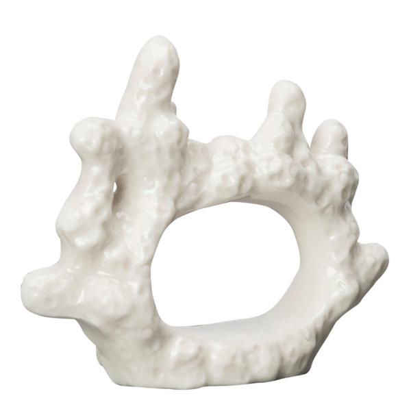 Coral serviettring 7 cm hvit