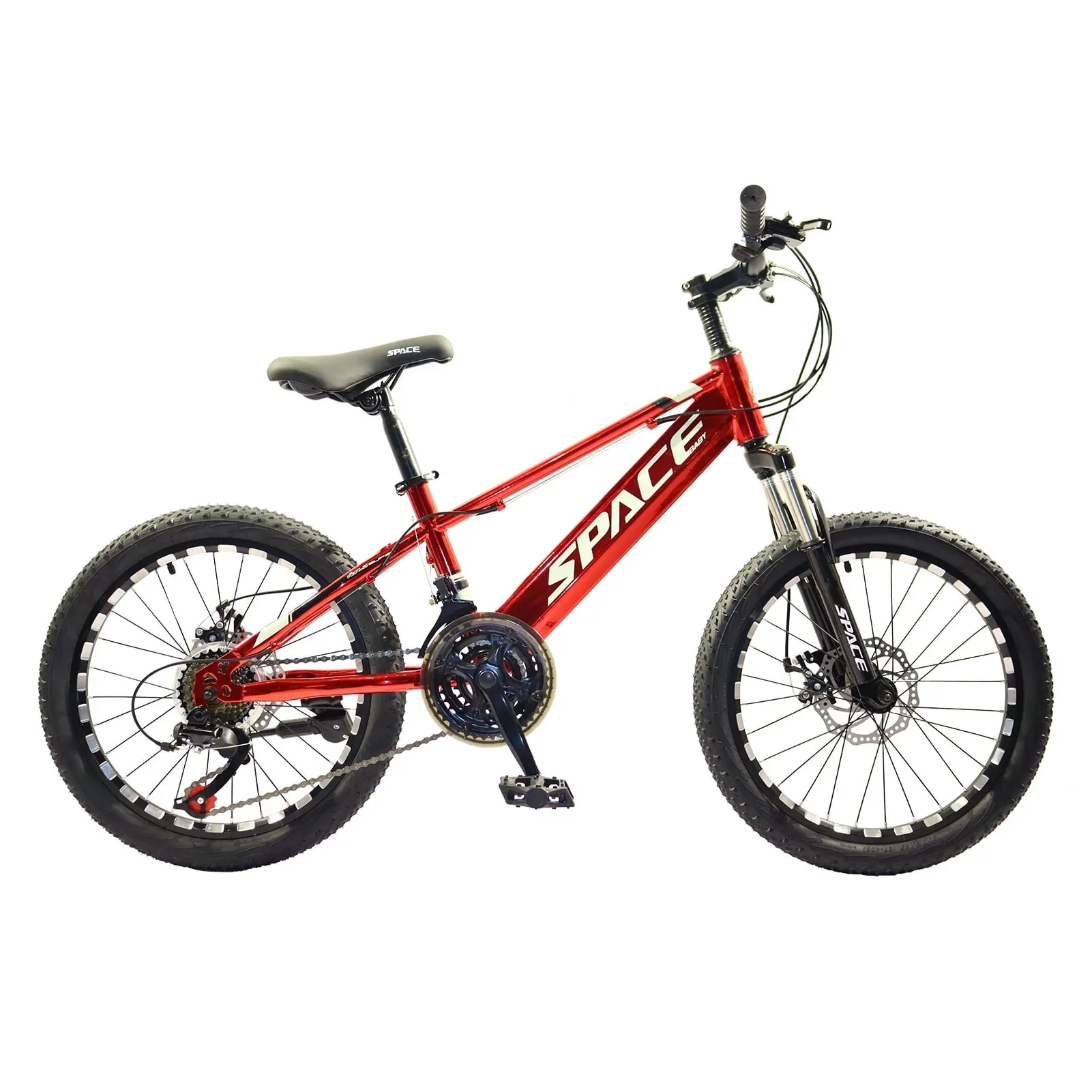 Hlaill Mountain Bike for Kids, Featuring 20-Inch Aluminuml Steel Frame and 21-Speed with 20-Inch Wheels For Unisex （Red）