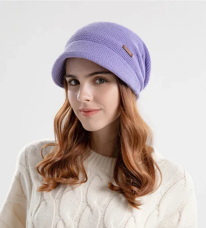 Sophie Paris l Chapeau en velours tricoté