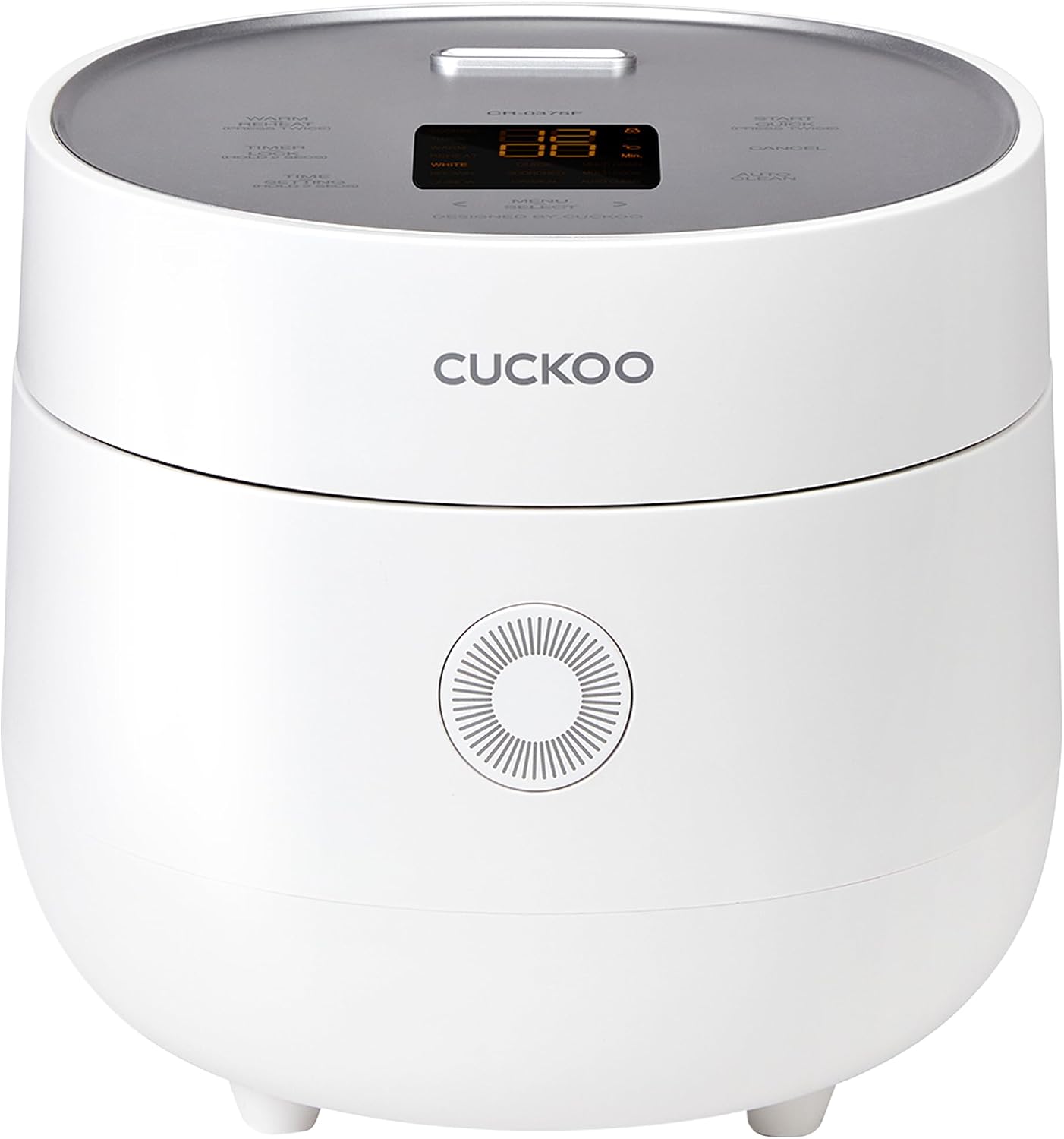 CUCKOO Micom Fuzzy Logic Rice Cooker, 6-Cup Cooked, Gray, CR-0375FG