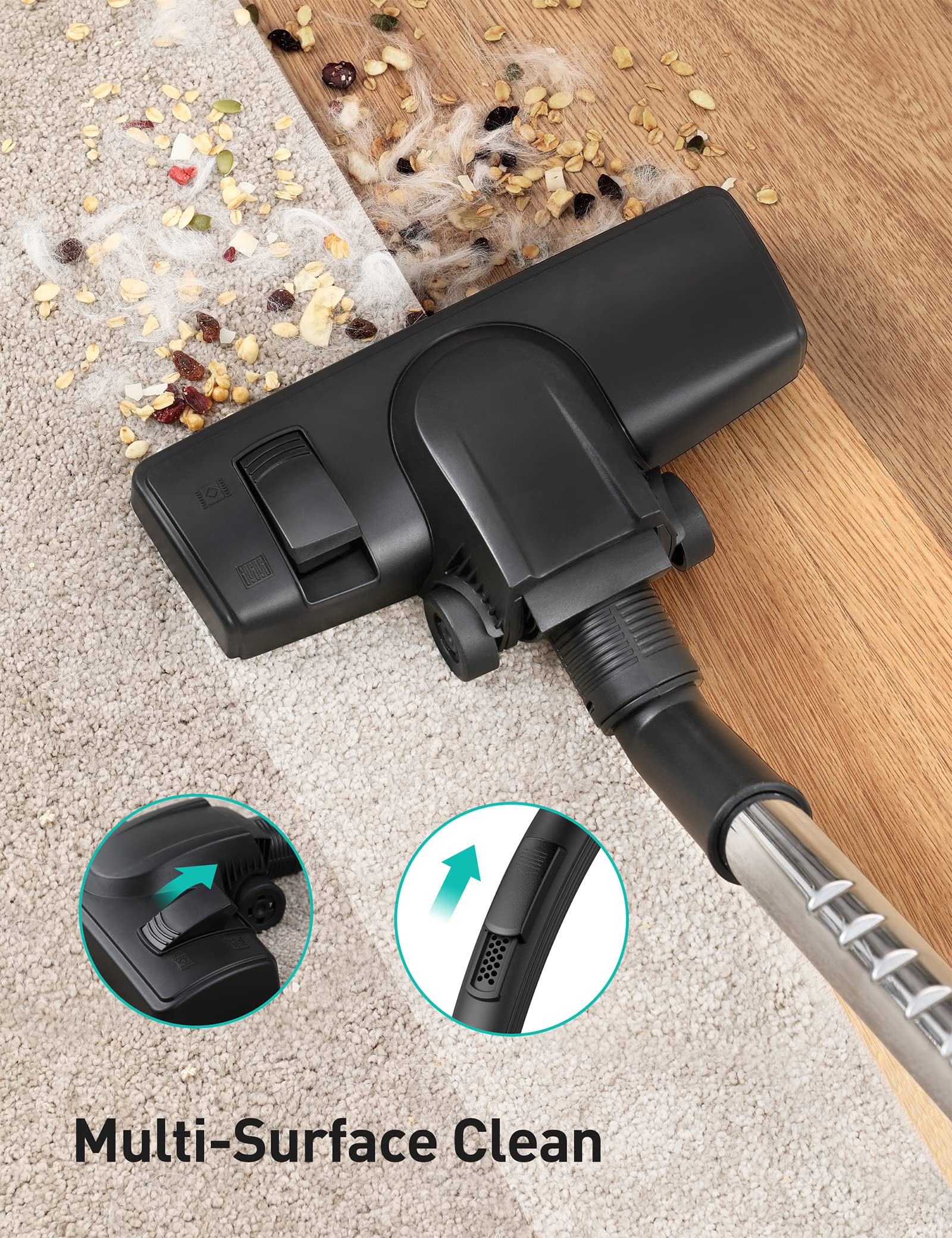Aspiron 1200W Lightweight Bagless Vacuum Cleaner