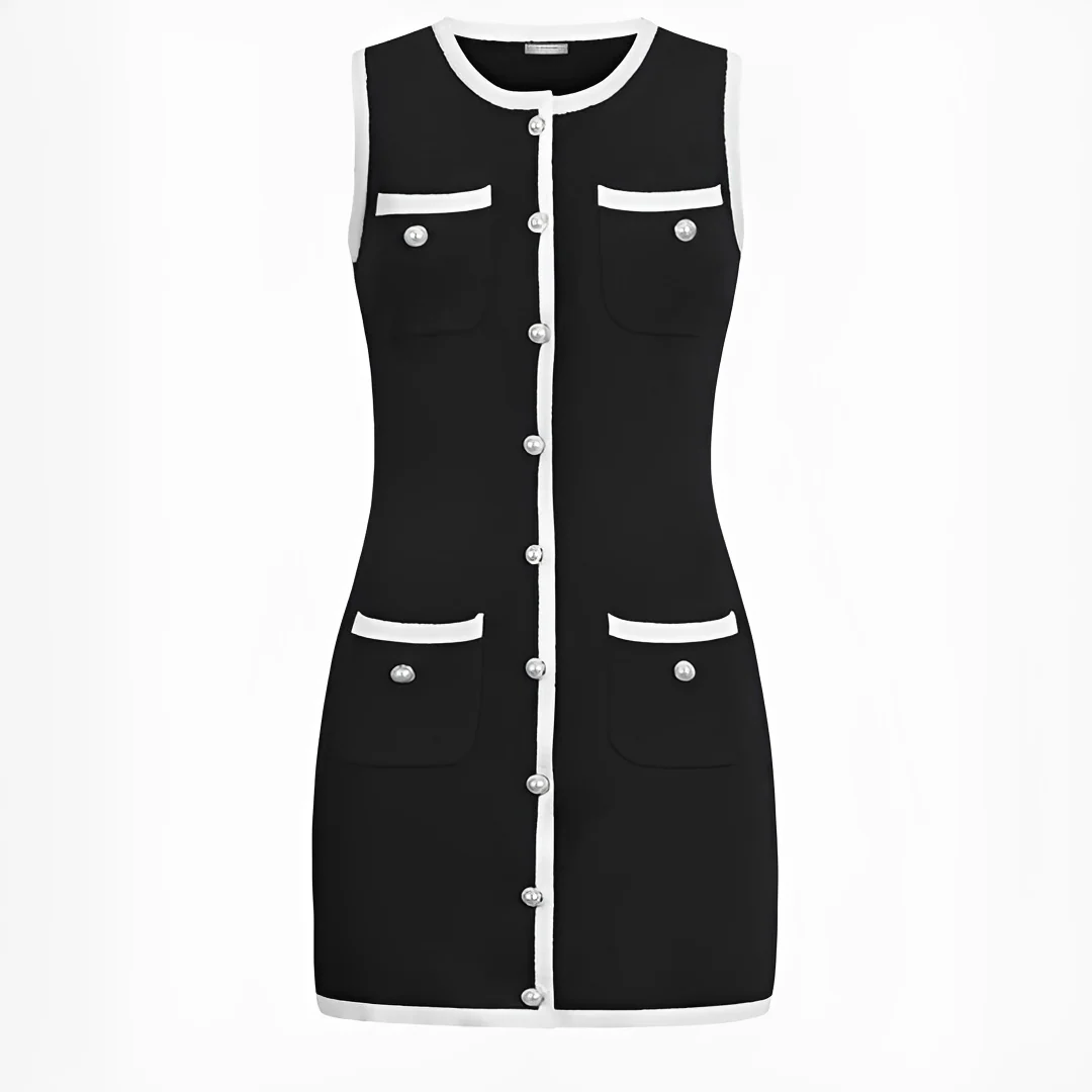 Delilah - Robe courte chic sans manches
