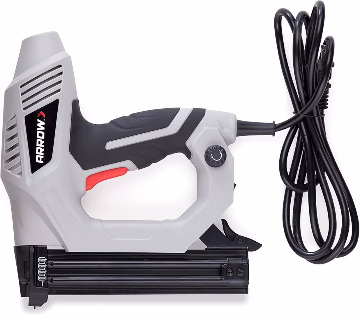 Arrow ET200BN Heavy Duty Electric Brad Nailer, Professional Nail Gun for Trim, Picture Frames, Crafts, Fencing, Uses Brad Nails in 5/8-Inch, 3/4-Inch, 1-Inch, and 1-1/4-Inch