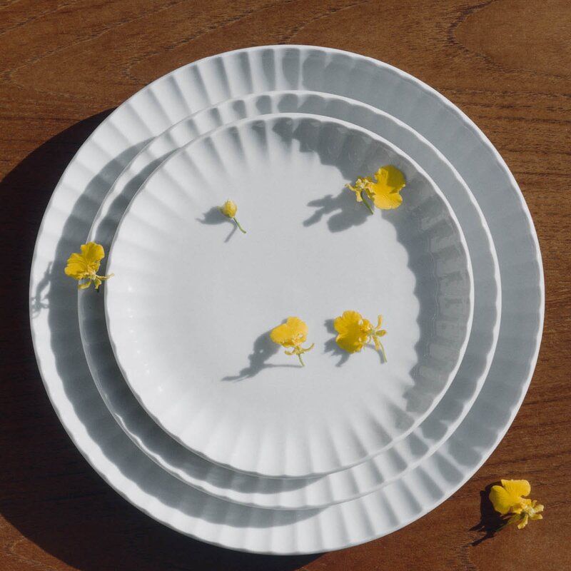 Bernadotte coupe tallerken 22,5 cm hvit