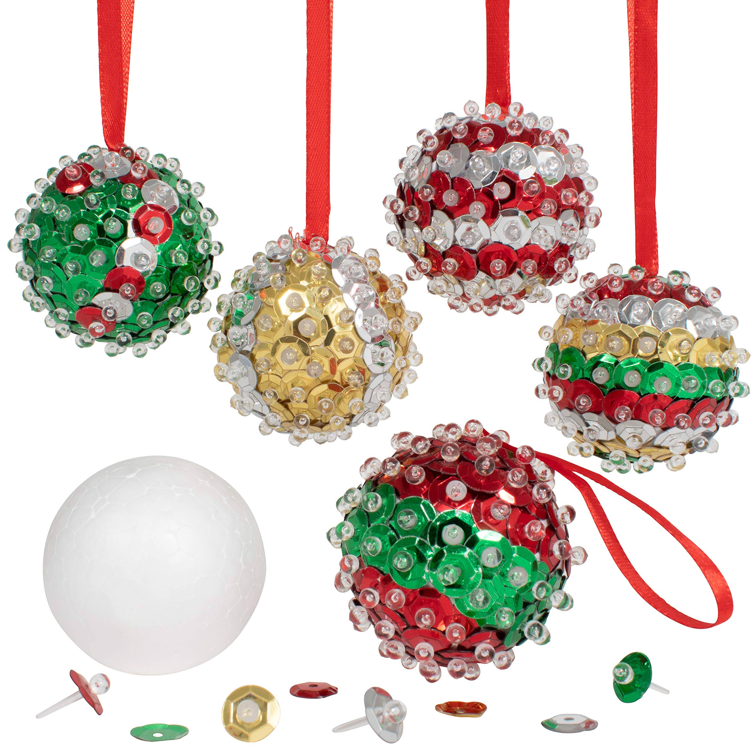 Ready 2 Learn Christmas Crafts - Create Your Own Sequin Ornaments - SE