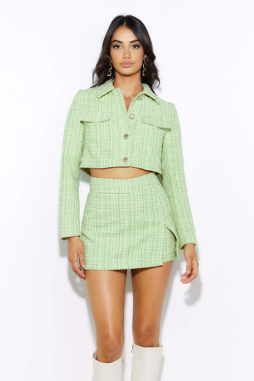 Classic Tweed Jacket Green