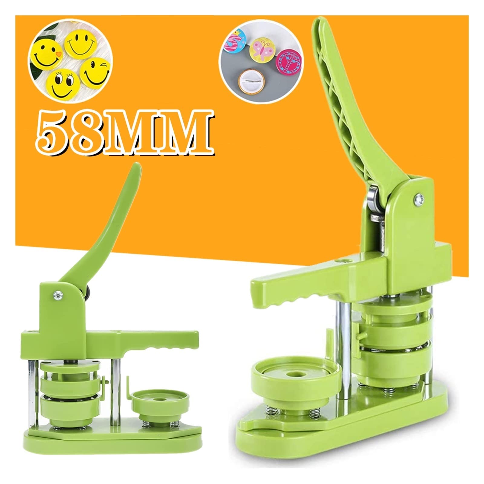 Button Maker, Button Badge Making Machine, DIY Pin, 58mm,Efficient(25MM)