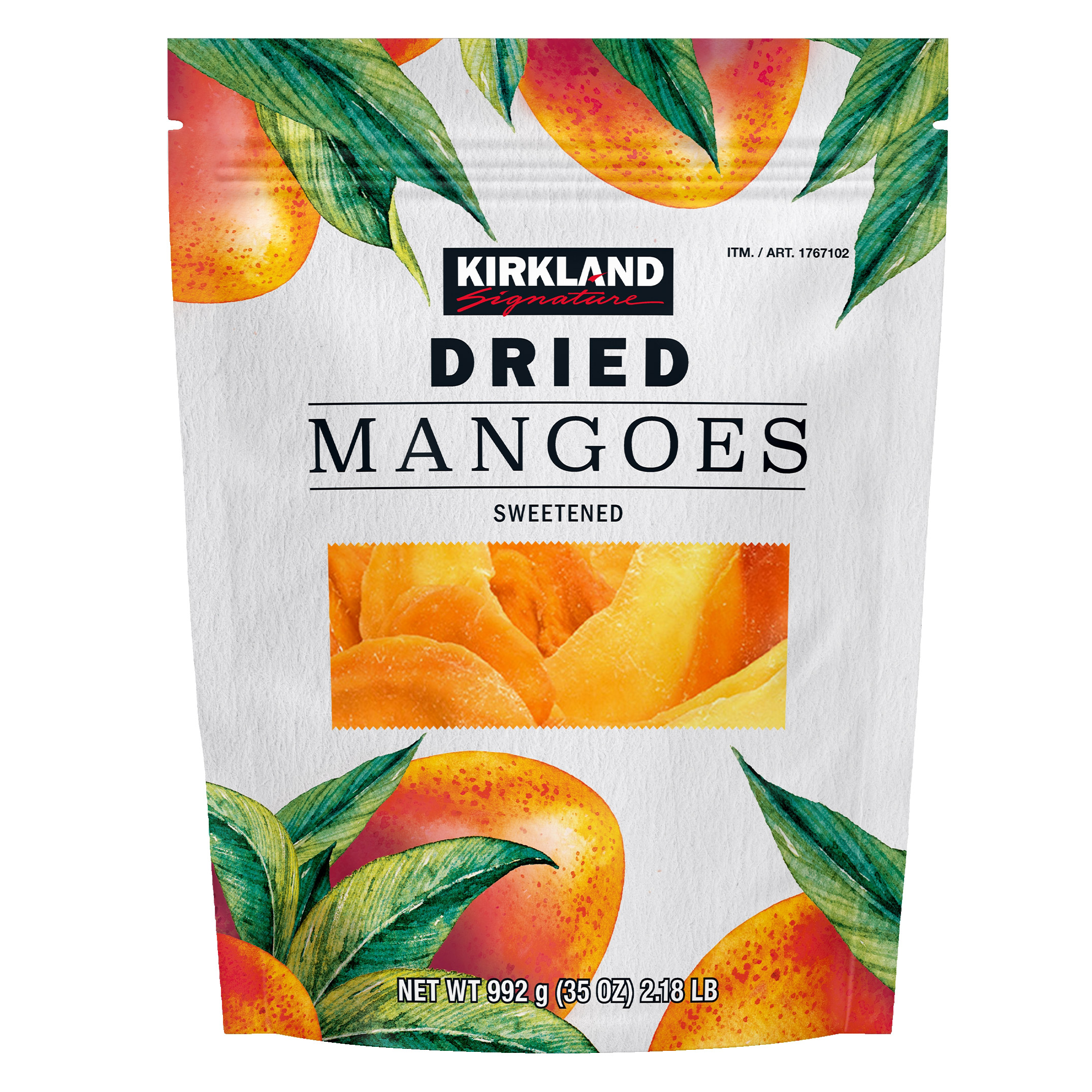 Dried Mangoes, Sweetened, 35 oz