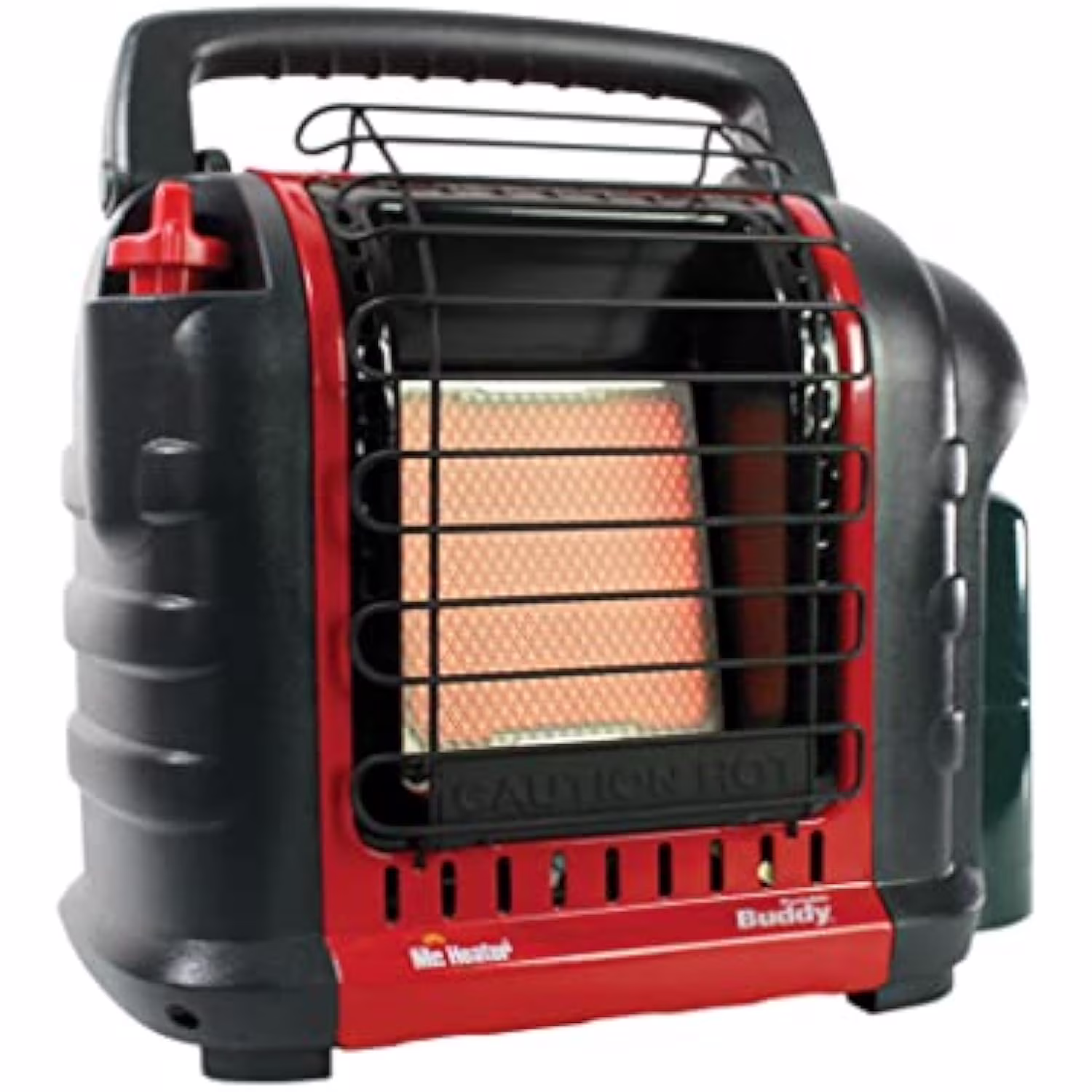 Portable Heater MH9BX Indoor-Safe Propane Heater 4,000-9,000 BTU, Compact Reliable for Campers Workshops (Red/Black)