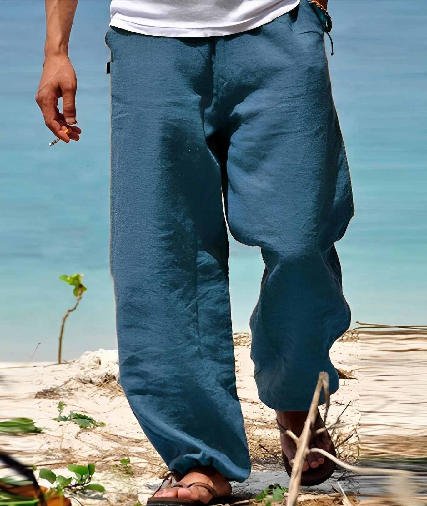 Theo - Pantalon Homme - pour Promenades Ensoleillées en Plein Air