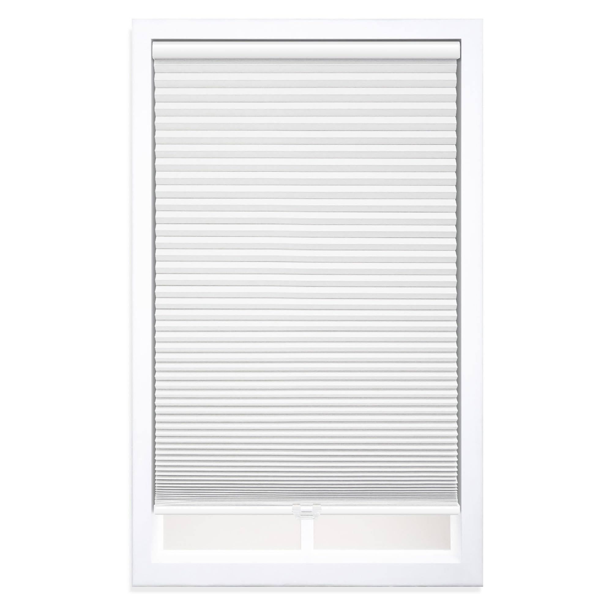 Allen + Roth 23-in x 48-in White Blackout Cordless Cellular Shade Polyester | RPETBOWT230480