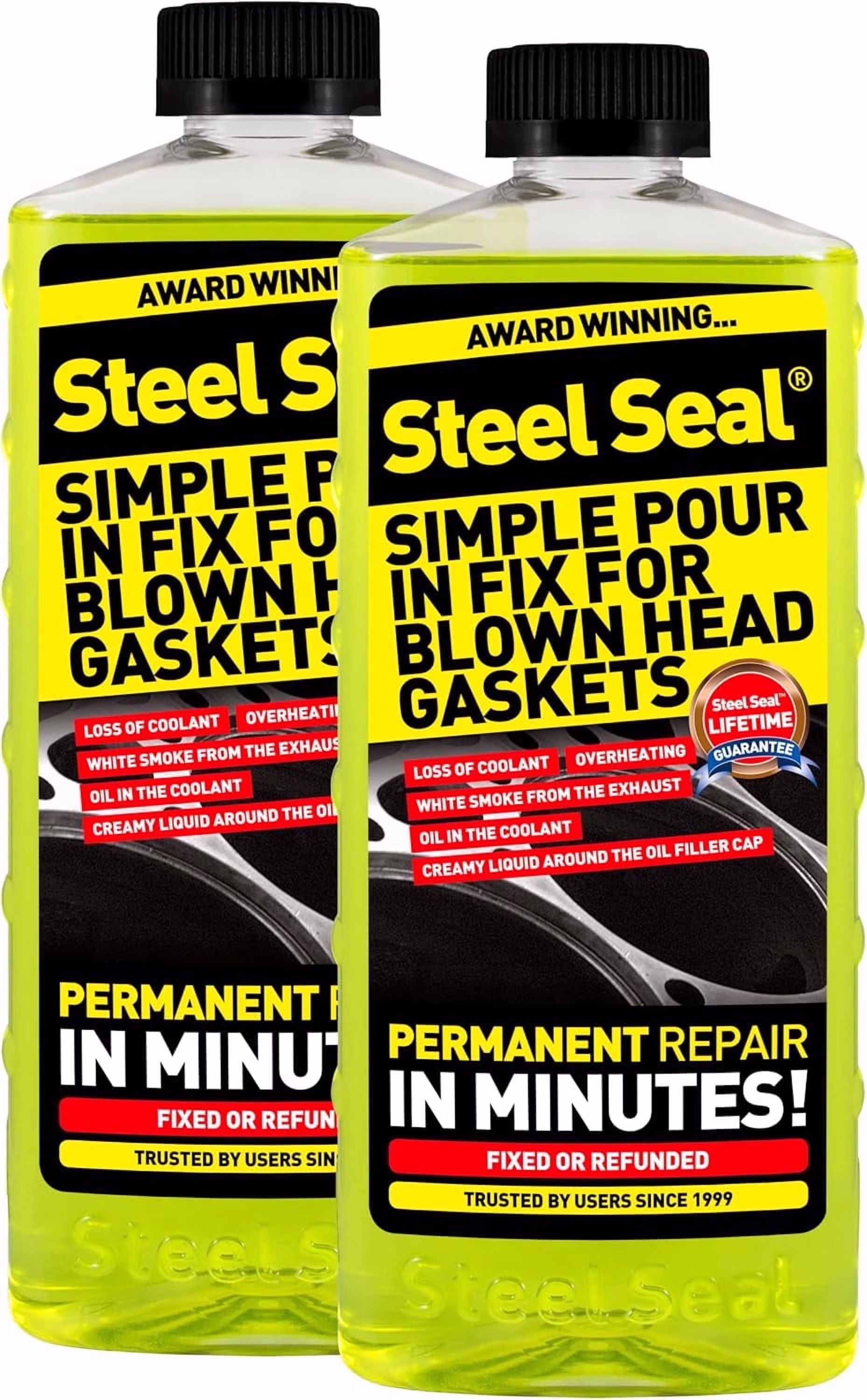 Steel Seal Blown Head Gasket Fix Repair Sealer for 6 Cylinder Engines