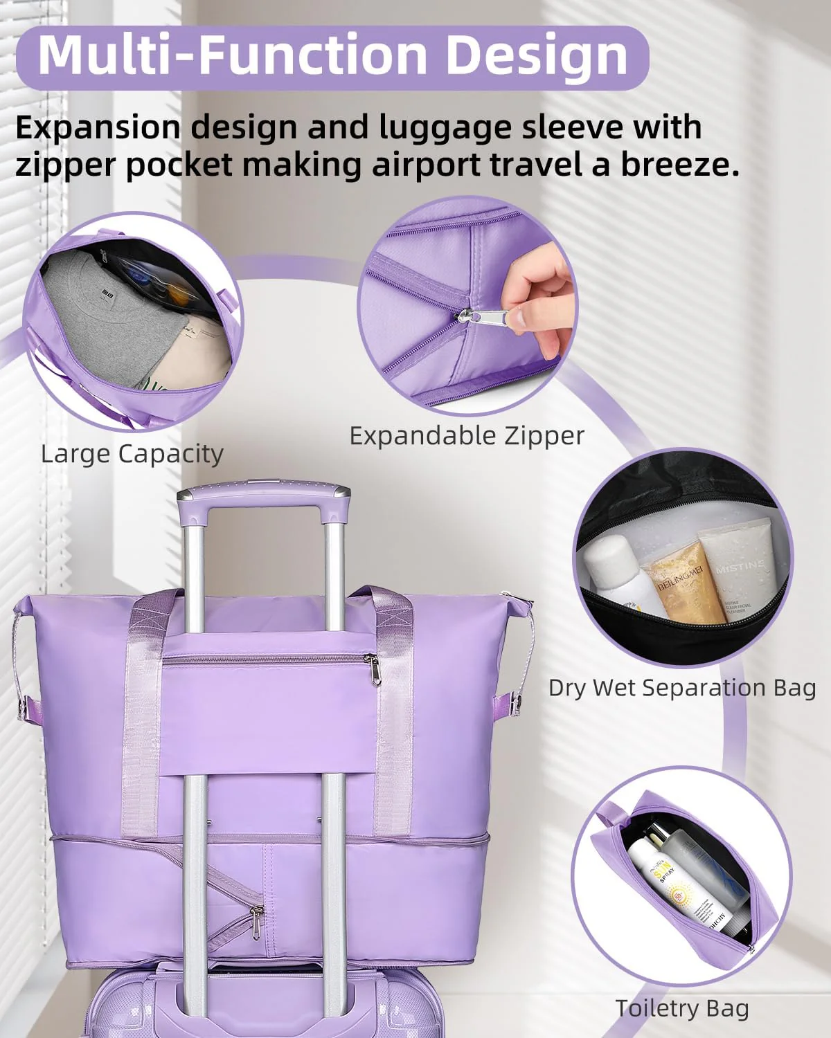 Ensemble de 6 valises, ensemble de valises rigides extensibles avec roulettes multidirectionnelles, ensemble de bagages à roulettes légers