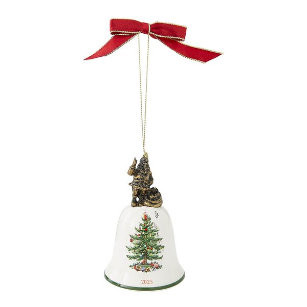 Christmas Tree juletrepynt klokke 10,2x6,6 cm
