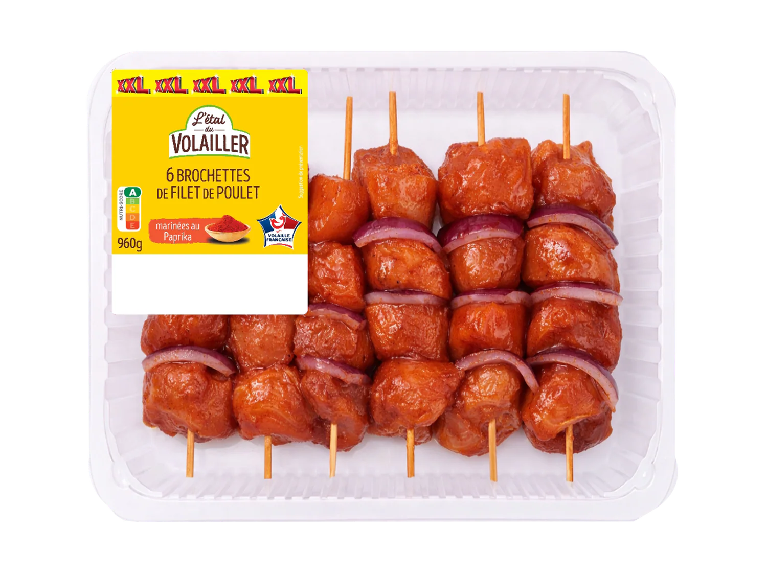L'TAL DU VOLAILLER 6 brochettes de filet de poulet