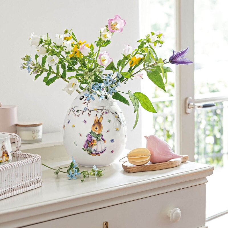 Spring Fantasy Emma & Paul vase 18 cm 2,8L grønn/hvit