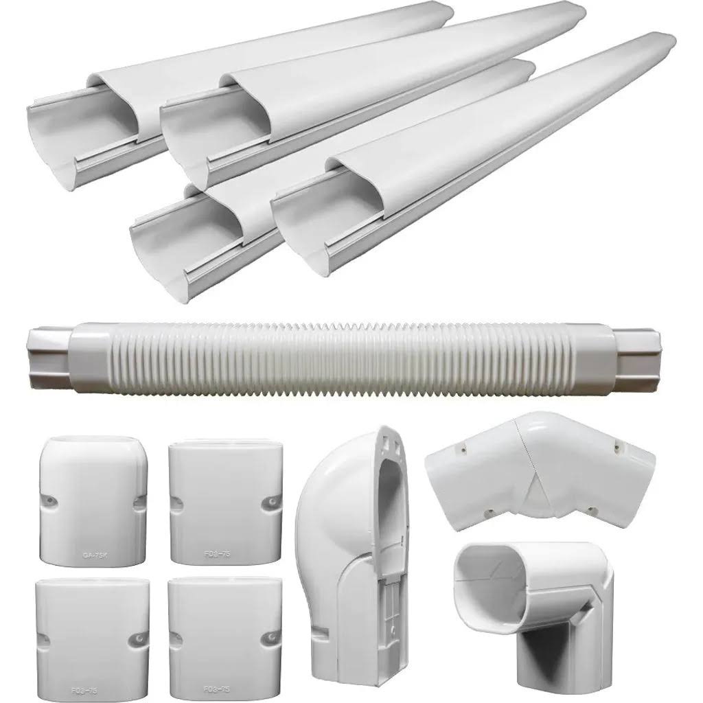 Pioneer Decorative PVC Line Cover Kit for Mini Split Air Conditioners and Heat Pumps