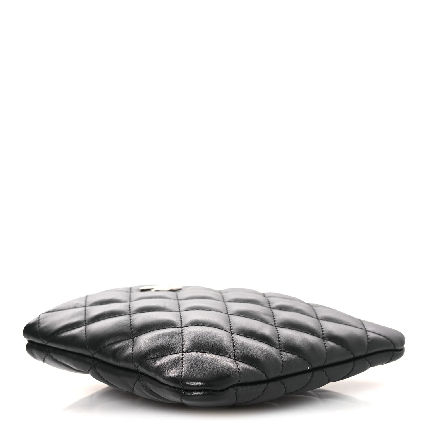 Lambskin Quilted Uniform Crossbody Bag Black