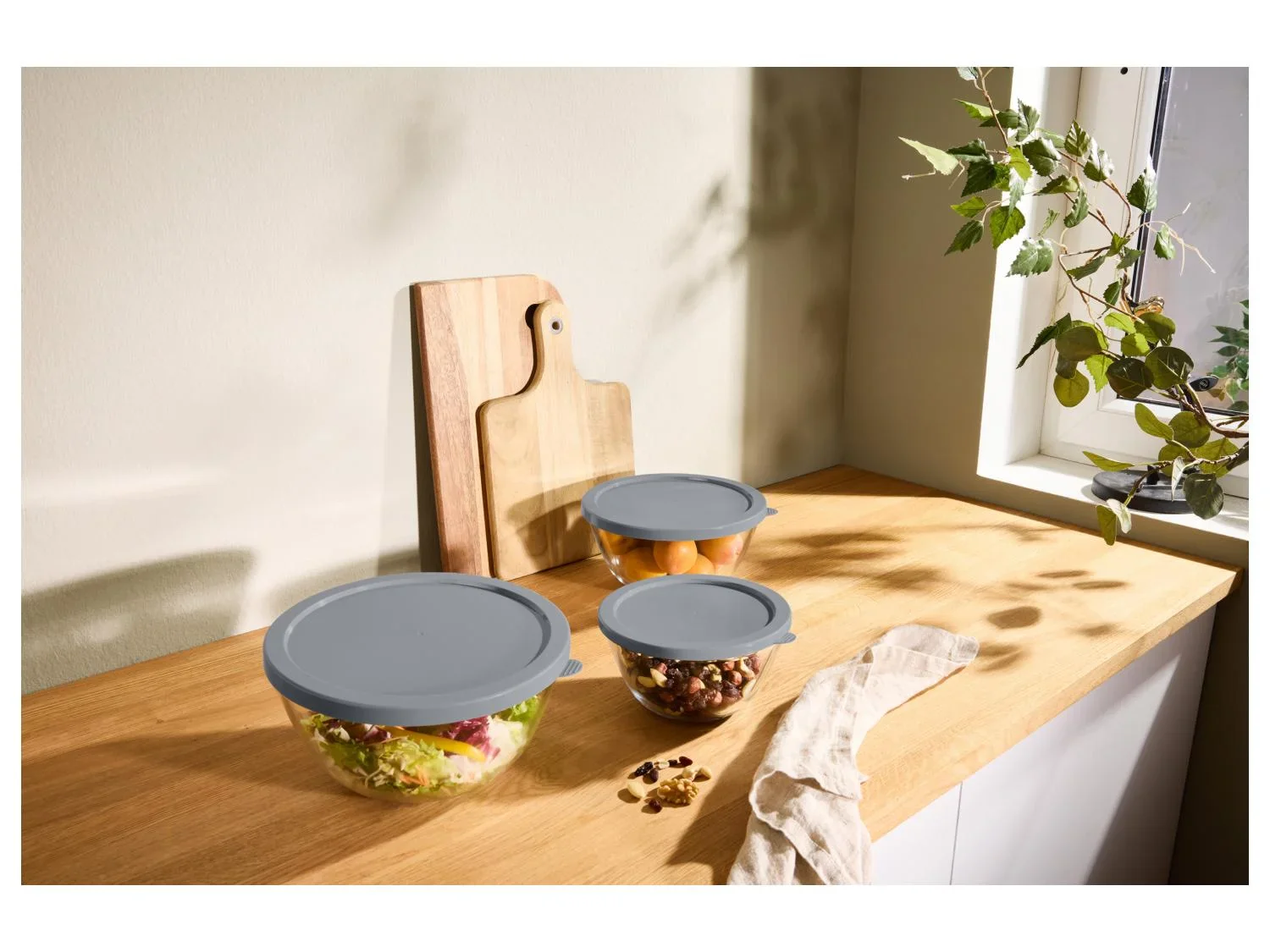 SILVERCREST Set de 5 botes de conservation en verre