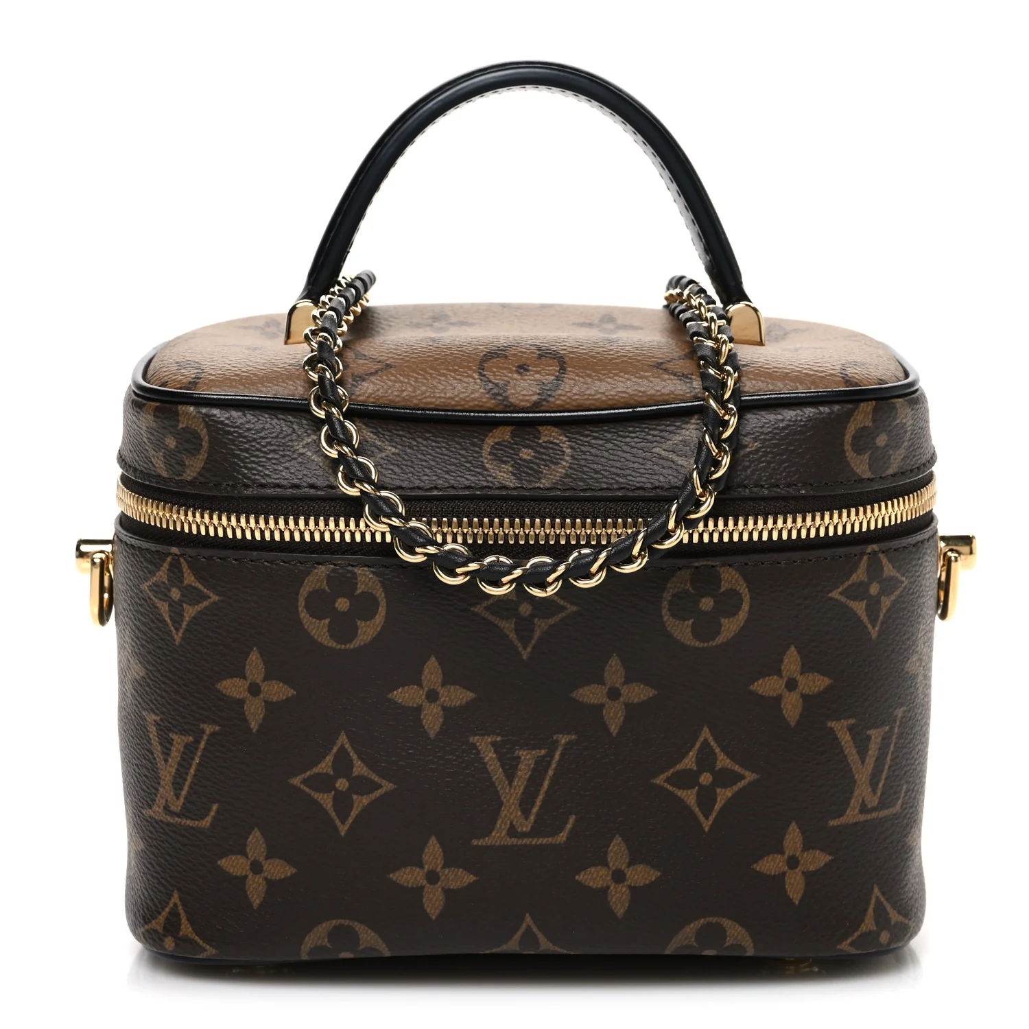 Reverse Monogram Vanity Chain Pouch