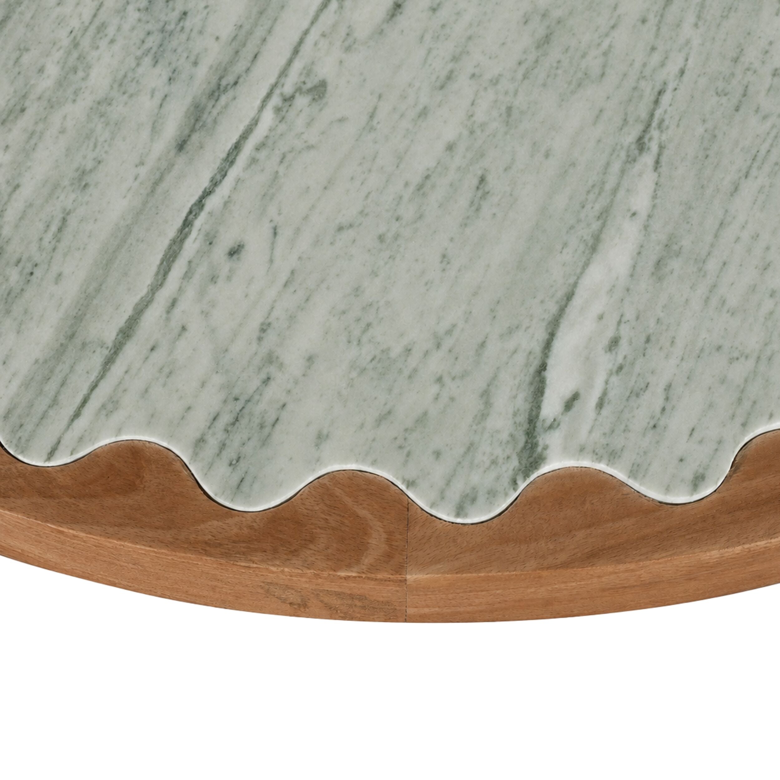 Kiara Scallop Marble Coffee Table
