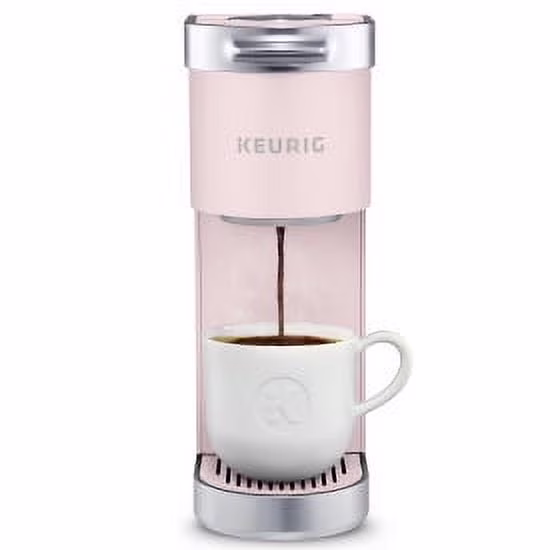 K-Mini Plus Single Serve K-Cup Pod Coffee Maker, Dusty Rose(Pink/Single)