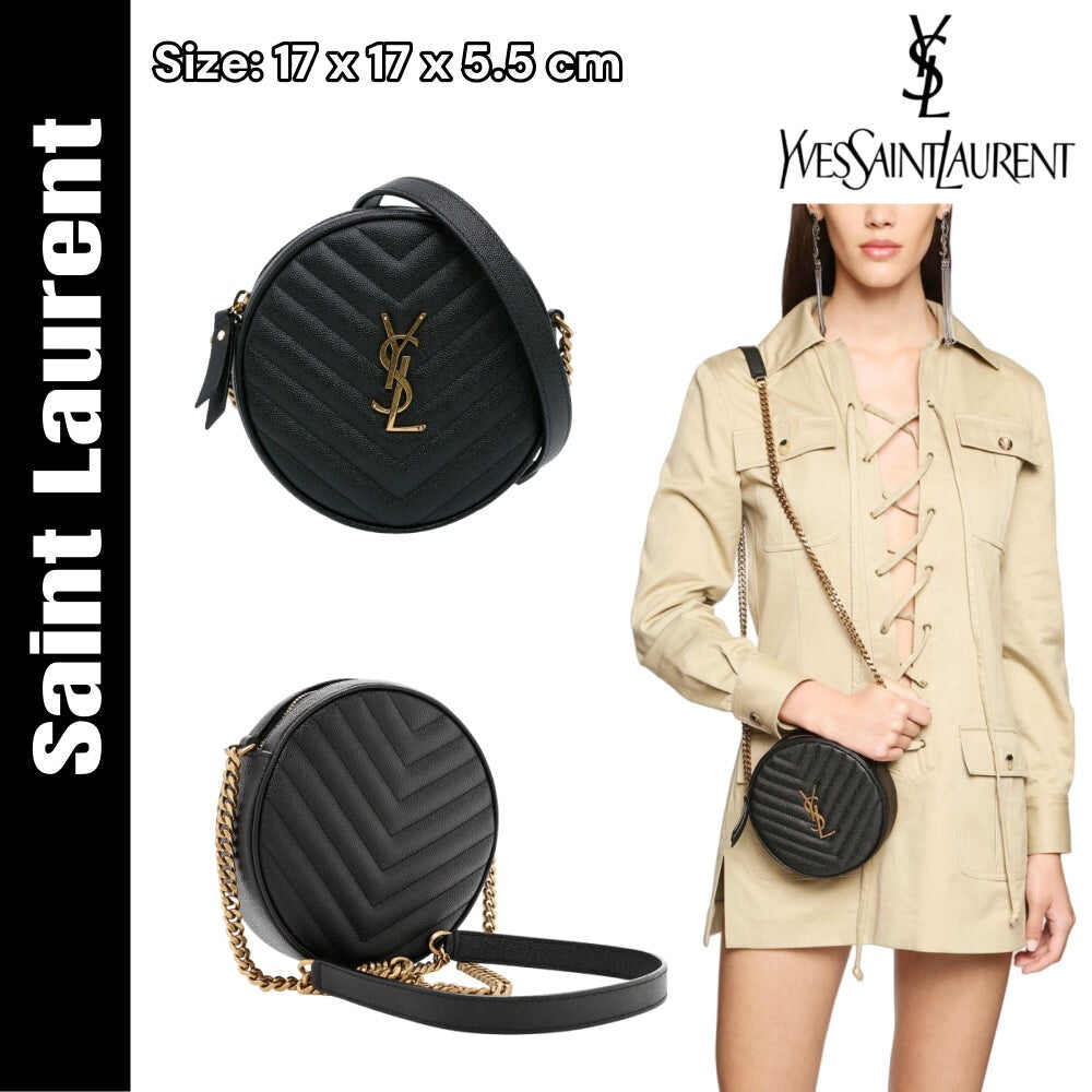 YSL【サンローラン】 x ショルダーバッグ  ラウンド型カメラバッグ