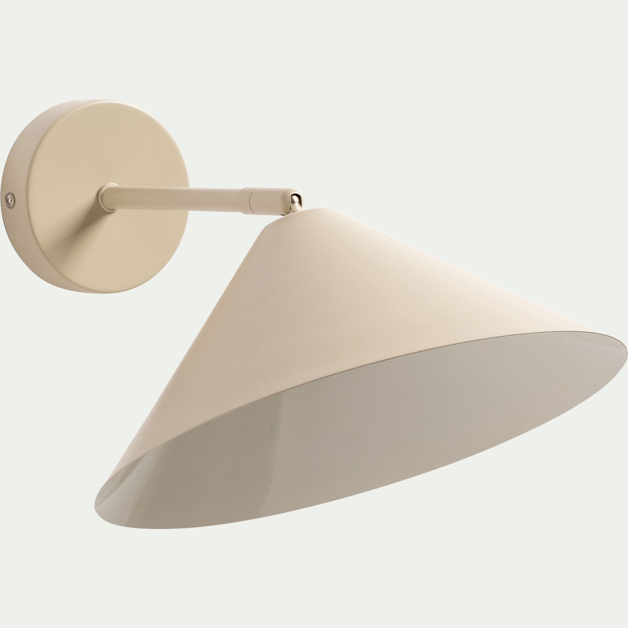 RAVENNE - Applique murale électrifiée en fer D25cm - beige sable