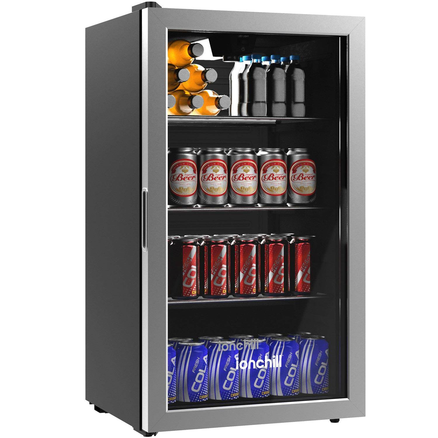 Ionchill 8988 115-Can Mini Fridge, Compact Beverage Standard Door Refrigerator