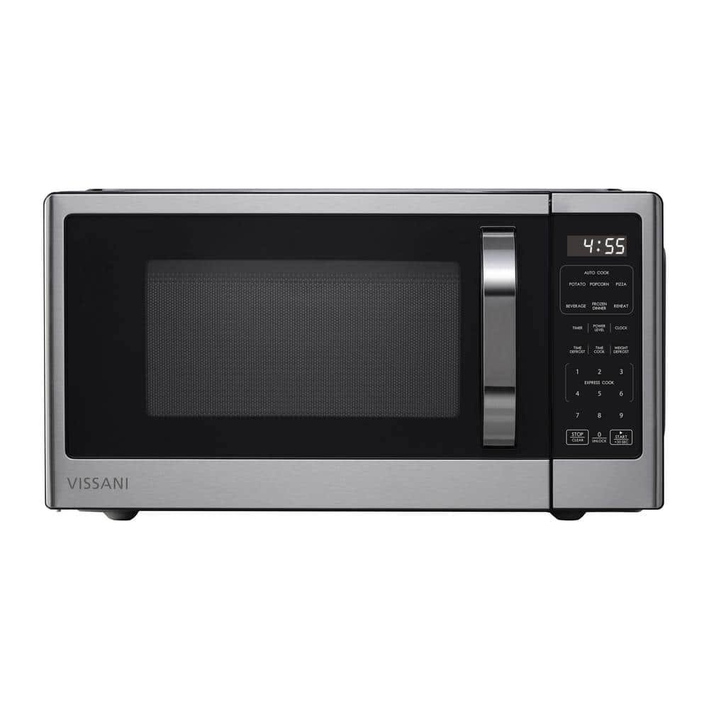 Vissani 1.1 Cu. ft. Countertop Microwave in Fingerprint Resistant Stainless Steel
