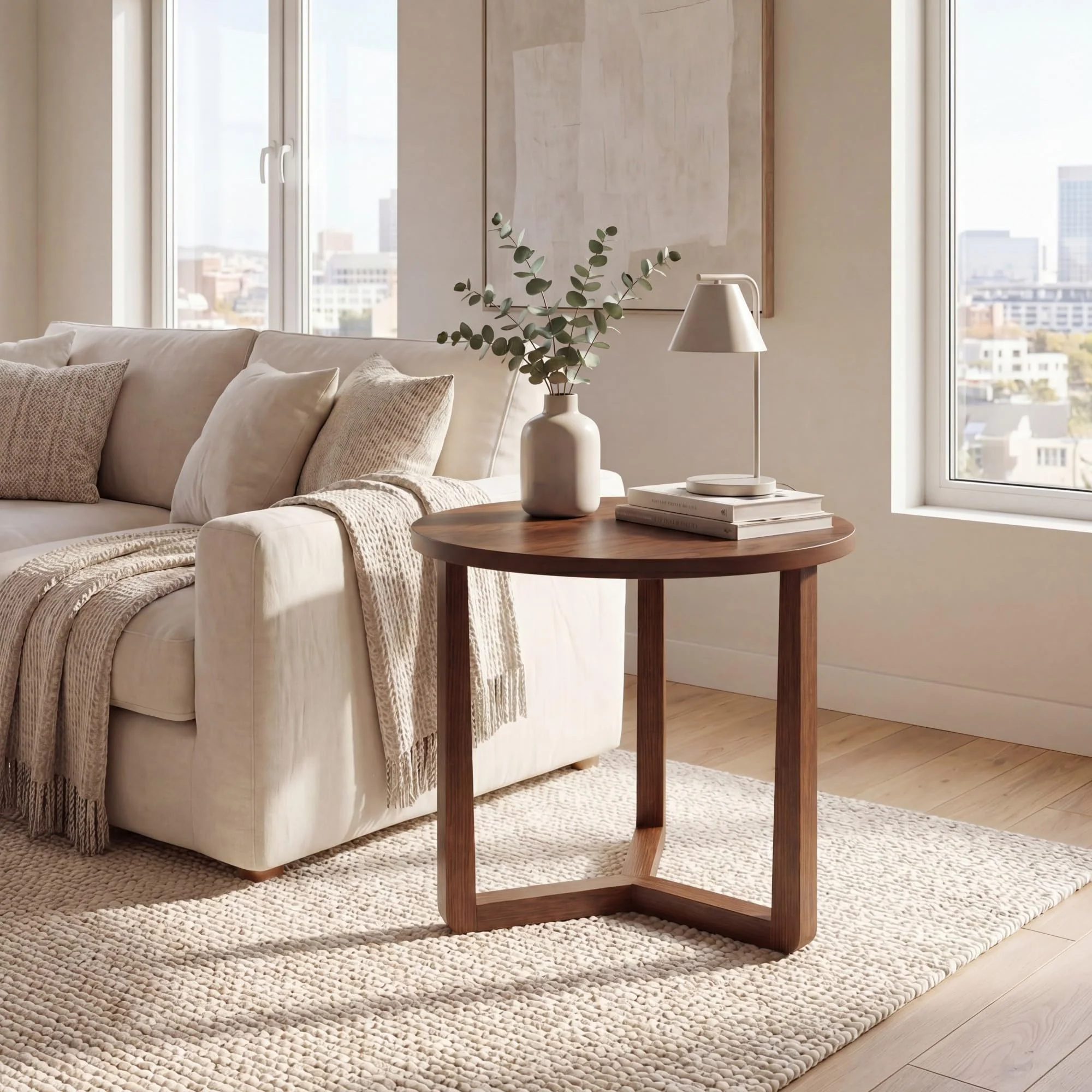 Tangkula Farmhouse Side Table | 22.5