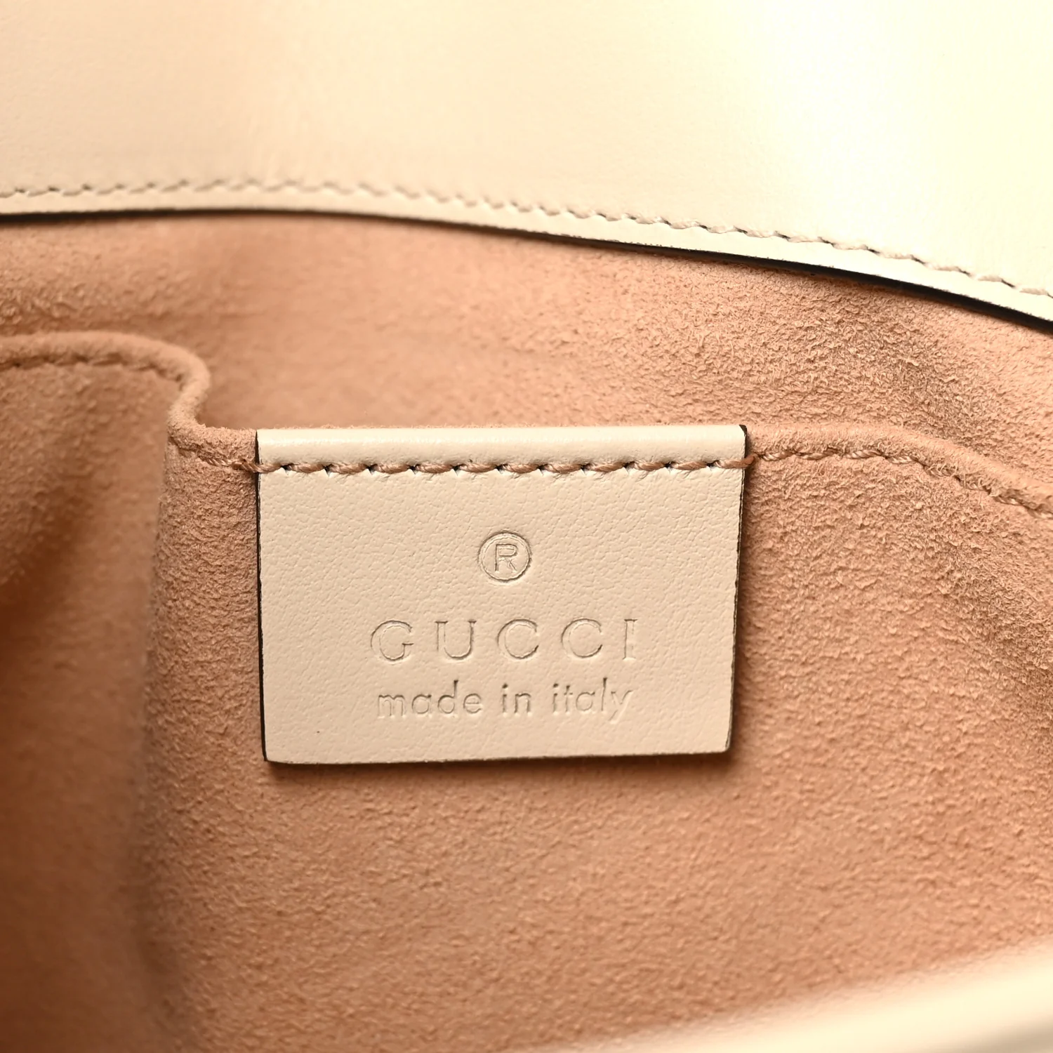 Calfskin Matelasse Mini GG Marmont Shoulder Bag White