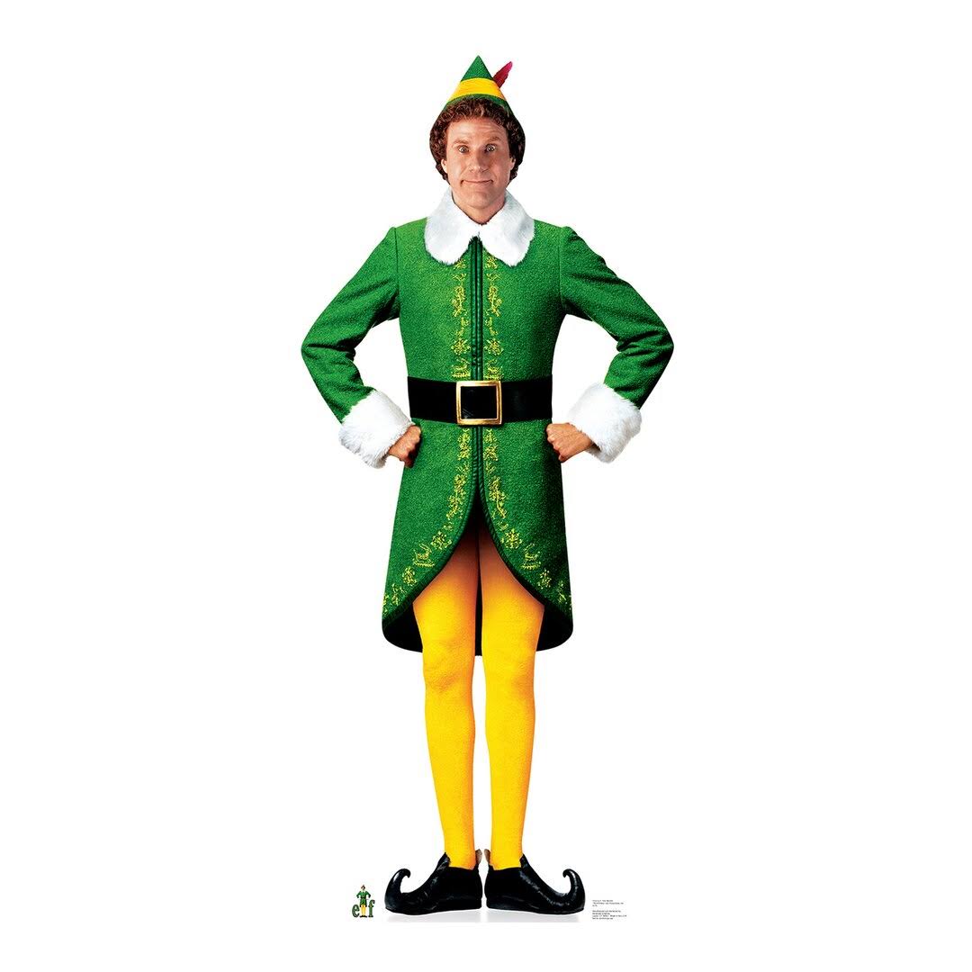Advanced Graphics Buddy The Elf Excited - Elf - Life Size Cardboard Standup