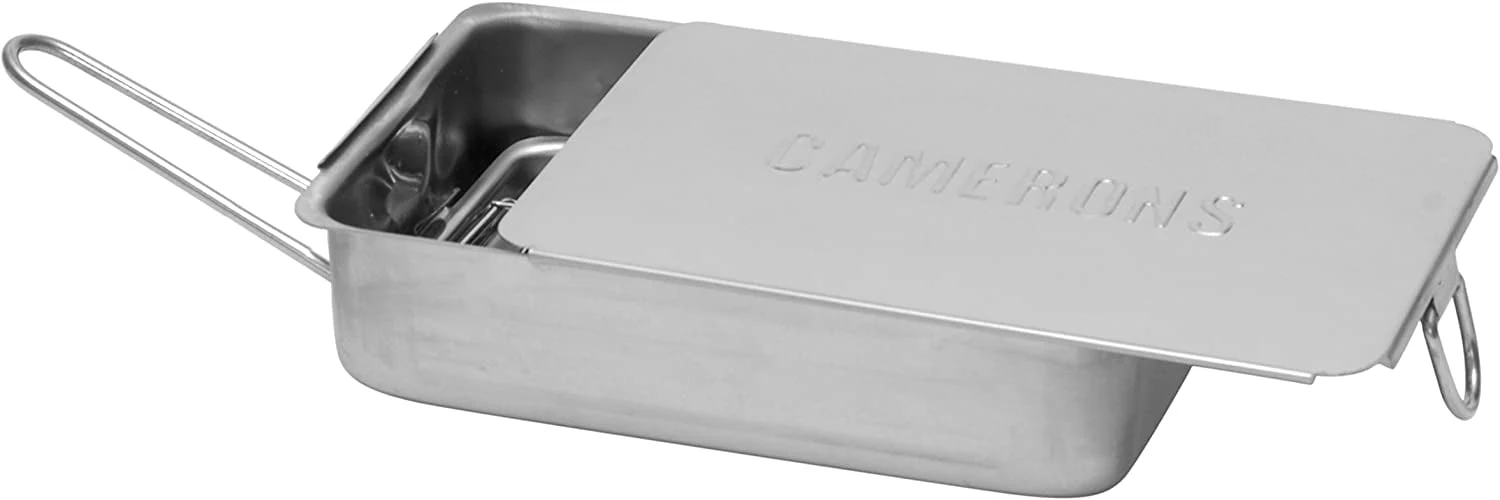 Stovetop Smoker - Gourmet Mini (7�?x 11�?x 3.5�? Stainless Steel Smoking Box with Wood Chip Sample - Works Over Any Heat Source, Indoor or Outdoor