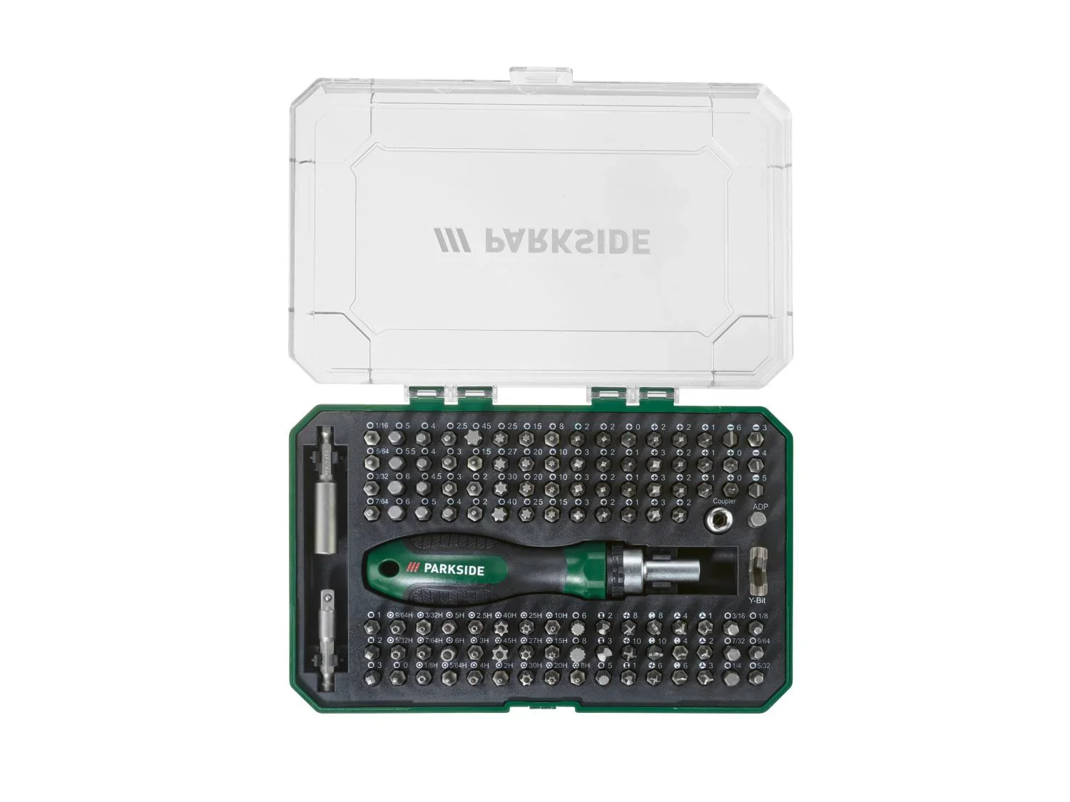 PARKSIDE Tournevis  cliquet avec set d'embouts, 115 pices