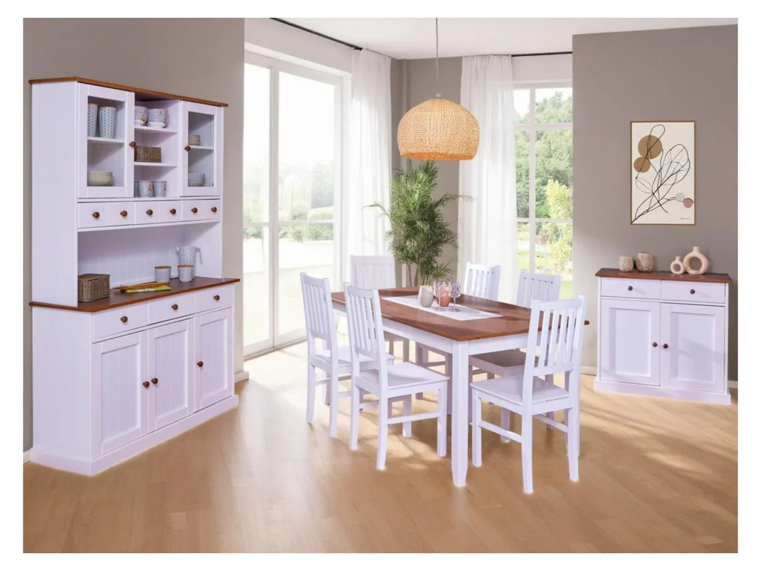 Inter Link Table de salle  manger Westerland, 160 x 90 x 75 cm