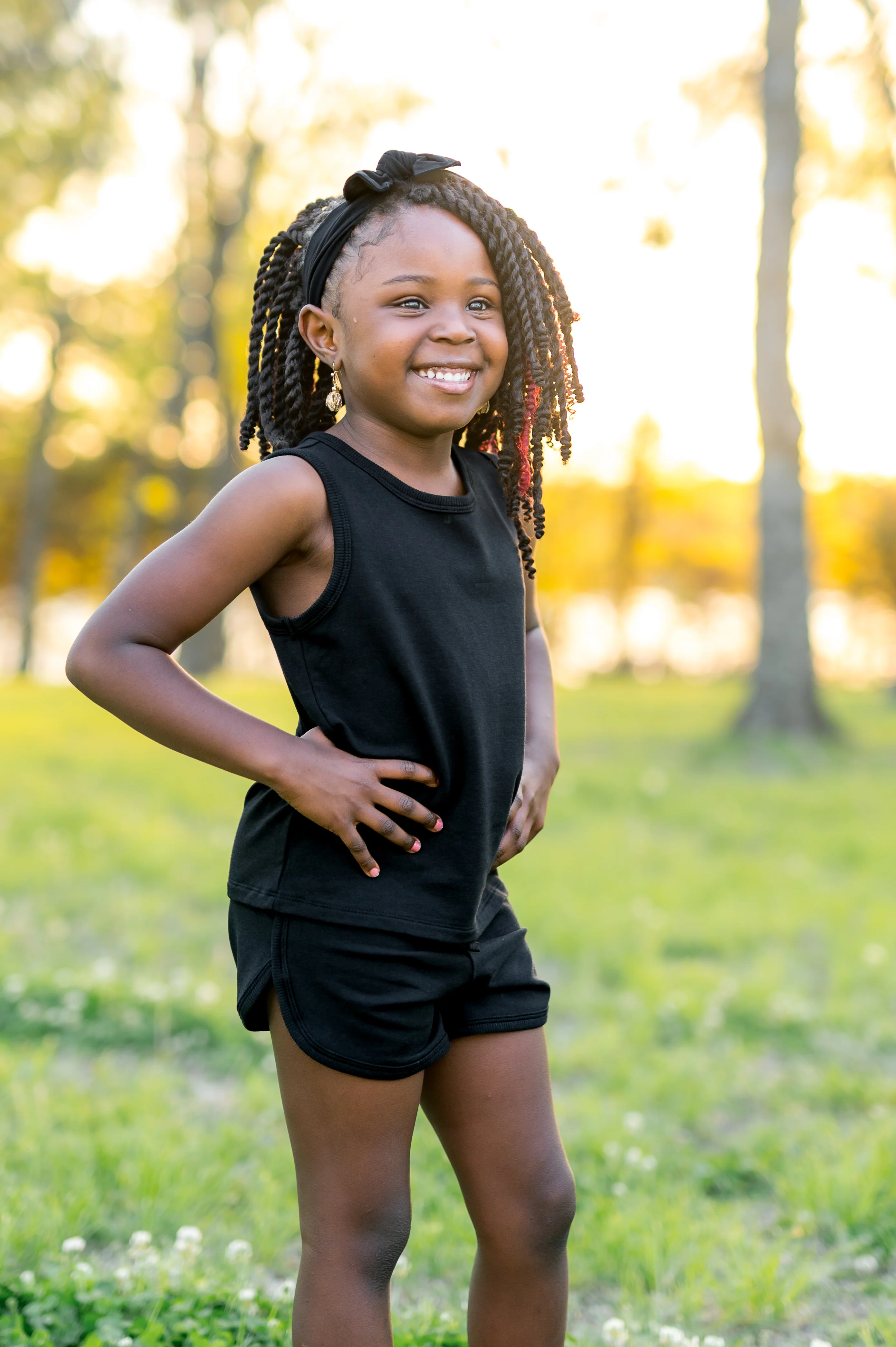 Tank Jogger Set in Midnight