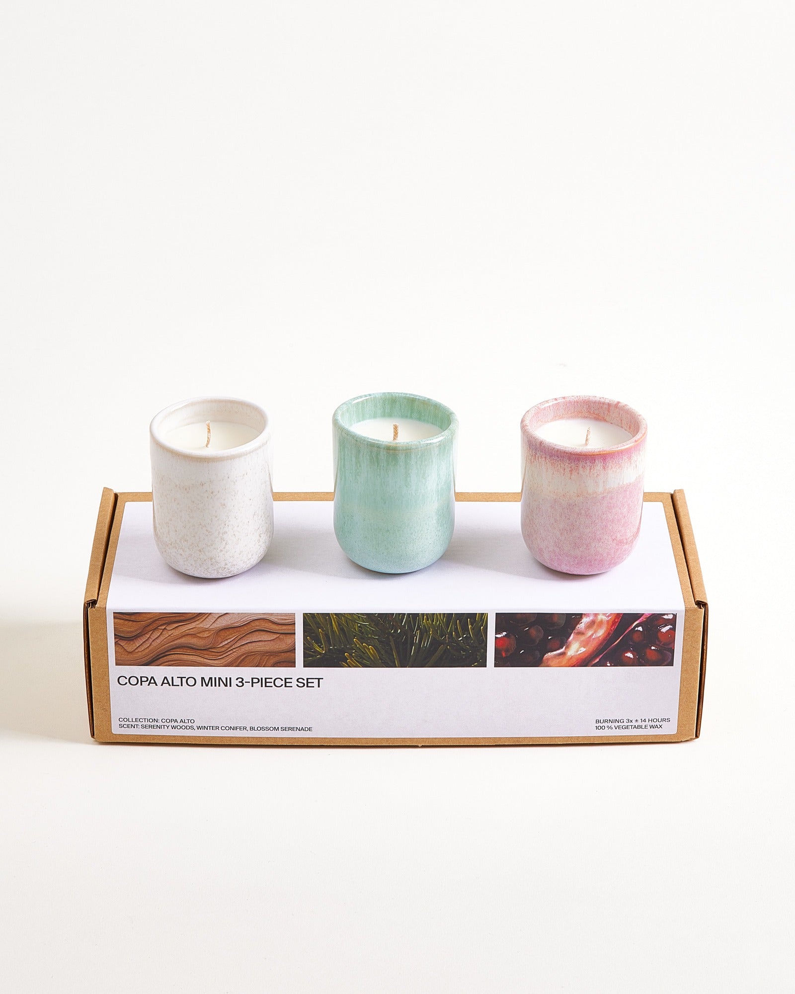 COPA ALTO - SMALL SCENTED CANDLE SET OF 3 MIX