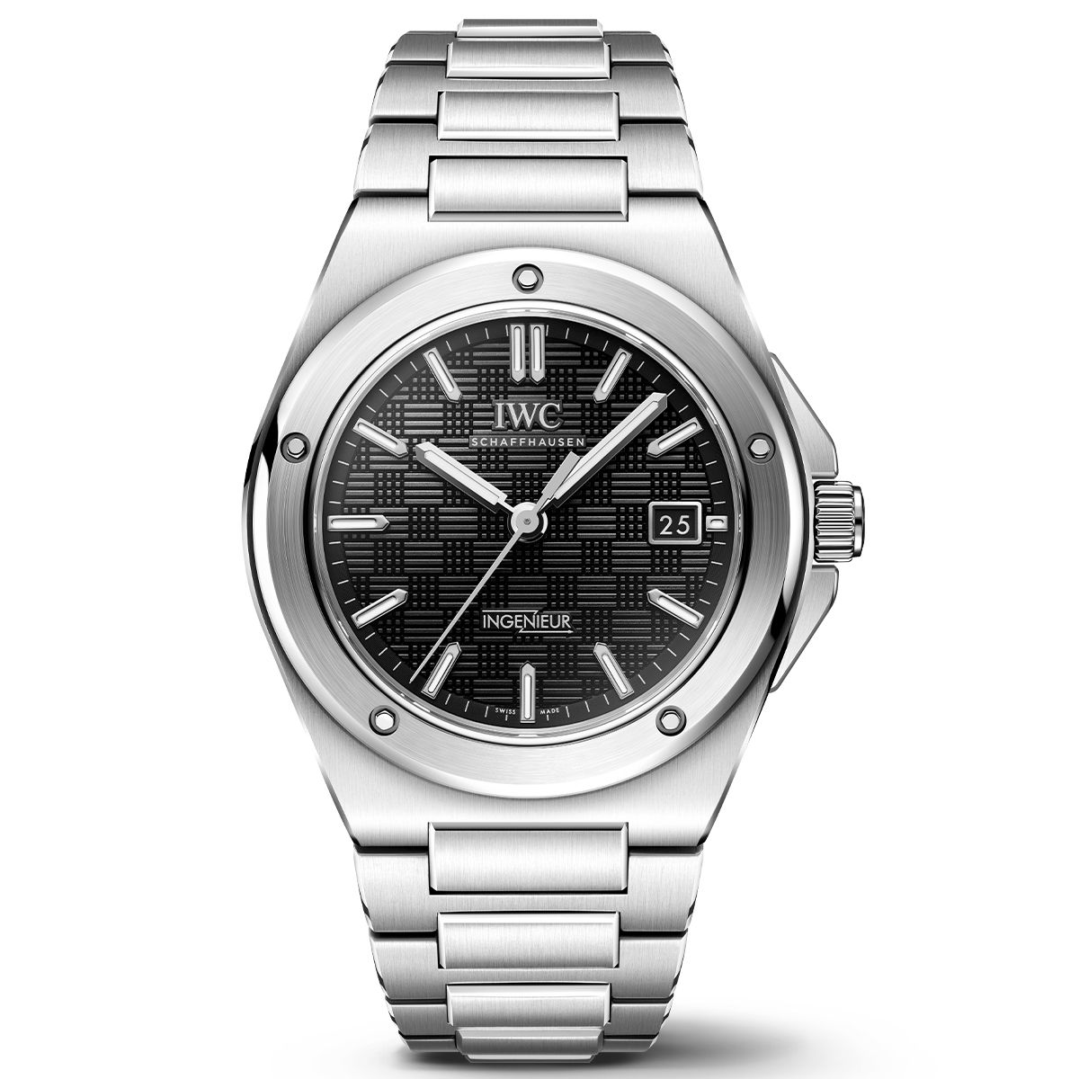 【Super Clone】IWC Ingenieur 40mm Black Dial Steel Mens Watch IW328901