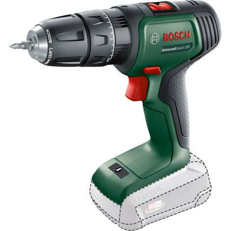 Perceuse à percussion sans fil Bosch UniversalImpact 18V (sans batterie, système 18 volts, diamètre de perçage dans le bois 30 mm) — vue 1