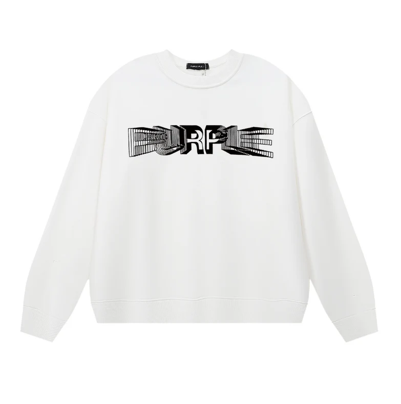 Purple Men's Long-Sleeve T-shirt Sweatshirt 1141