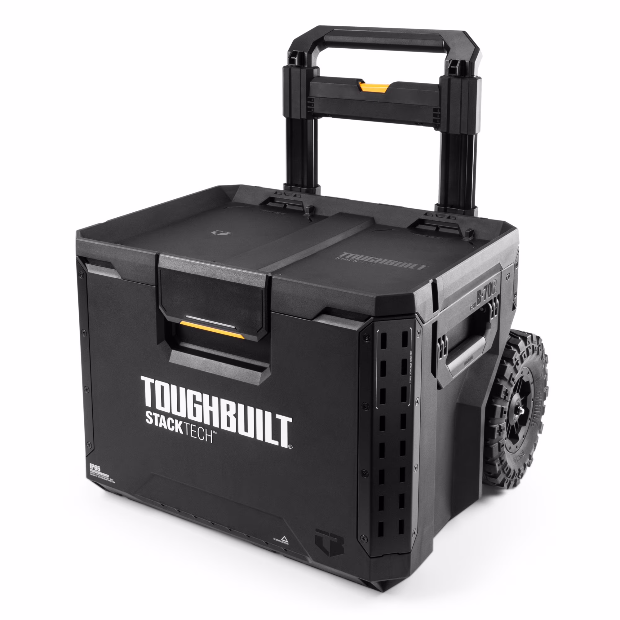 Toughbuilt Portable 2 - in - 1 Rolling Tool Box with Wheels & Stackable Design