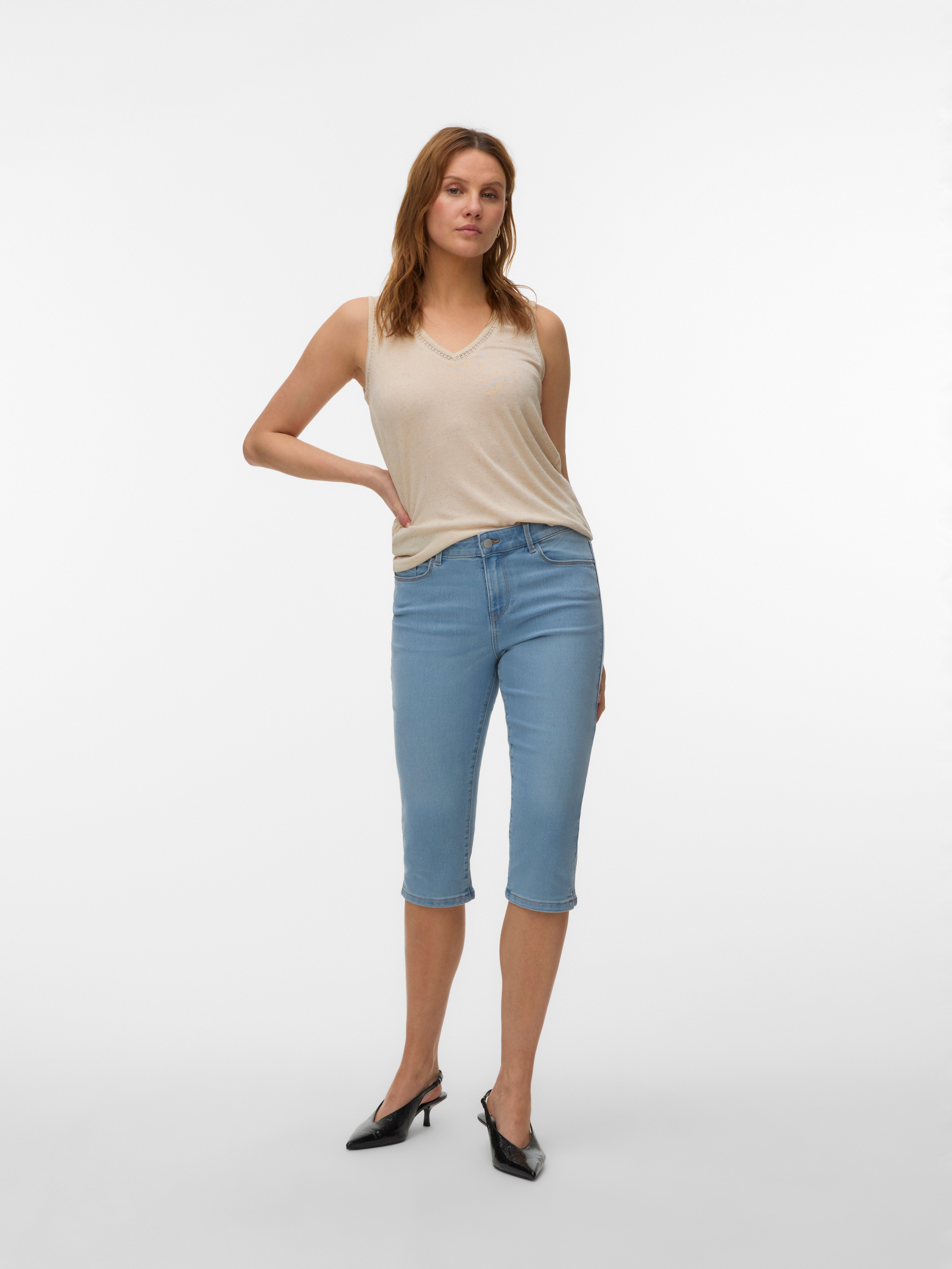 VERO MODA® VMELLY Mid rise Slim Fit Capris