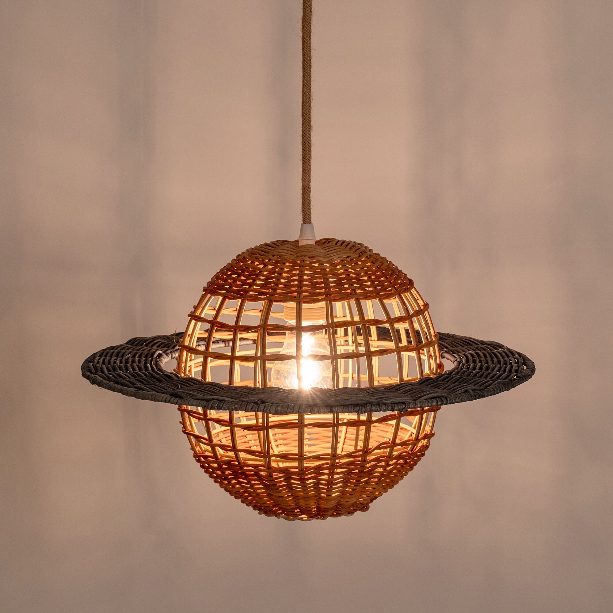 ORION - Suspension non électrifiée en rotin D38cm - naturel